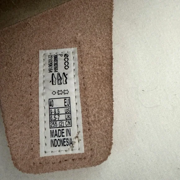 Ecco Size 40 US 9.5-10 2nd Cozmo Fluidform Slip on Pinky-Peach Sandals - Picture 8 of 10